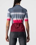 CASTELLI Kolesarski dres s kratkimi rokavi - DOLCE LADY - bordo/modra
