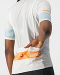 CASTELLI Kolesarski dres s kratkimi rokavi - FENICE LADY - slonovina/oranžna