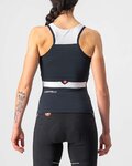 CASTELLI Kolesarski dres brez rokavov - SOLARIS LADY - črna/bela