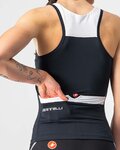 CASTELLI Kolesarski dres brez rokavov - SOLARIS LADY - črna/bela