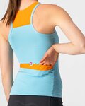 CASTELLI Kolesarski dres brez rokavov - SOLARIS LADY - svetlo modra