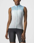 CASTELLI Kolesarski dres brez rokavov - VELOCISSIMA LADY - modra