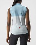 CASTELLI Kolesarski dres brez rokavov - VELOCISSIMA LADY - modra