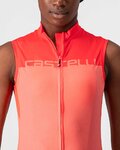 CASTELLI Kolesarski dres brez rokavov - VELOCISSIMA LADY - rožnata
