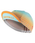 CASTELLI Kolesarska kapa - CLIMBER´S LADY - svetlo modra/oranžna