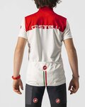 CASTELLI Kolesarski dres s kratkimi rokavi - NEO PROLOGO KIDS - rdeča/bela