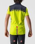 CASTELLI Kolesarski dres s kratkimi rokavi - NEO PROLOGO KIDS - rumena/modra