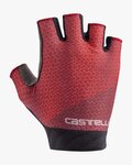 CASTELLI Kolesarske rokavice s kratkimi prsti - ROUBAIX GEL 2 LADY - bordo
