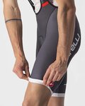 CASTELLI Kolesarske kratke hlače z naramnicami - COMPETIZION KIT - siva