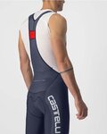 CASTELLI Kolesarske kratke hlače z naramnicami - COMPETIZIONE KIT - srebrna/modra