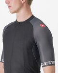 CASTELLI Kolesarski dres s kratkimi rokavi - ENTRATA VI - siva/antracit