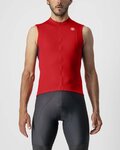 CASTELLI Kolesarski dres brez rokavov - ENTRATA VI - rdeča