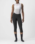 CASTELLI Kolesarske 3/4 hlače brez naramnic - VELOCISSIMA 3 LADY - črna