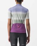 CASTELLI Kolesarski dres s kratkimi rokavi - DOLCE LADY - vijolična