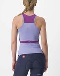 CASTELLI Kolesarski dres brez rokavov - SOLARIS LADY - vijolična