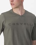 CASTELLI Kolesarski dres s kratkimi rokavi - TRAIL TECH 2 - siva