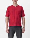 CASTELLI Kolesarski dres s kratkimi rokavi - TRAIL TECH 2 - rdeča