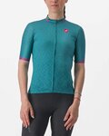 CASTELLI Kolesarski dres s kratkimi rokavi - PEZZI LADY - zelena