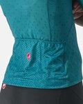 CASTELLI Kolesarski dres s kratkimi rokavi - PEZZI LADY - zelena