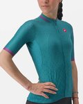 CASTELLI Kolesarski dres s kratkimi rokavi - PEZZI LADY - zelena