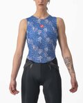 CASTELLI Kolesarska  majica brez rokavov - PRO MESH 4 W LADY - modra