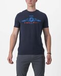 CASTELLI Kolesarska  majica s kratkimi rokavi - ARMANDO 2 TEE - modra