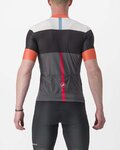 CASTELLI Kolesarski dres s kratkimi rokavi - SEZIONE - siva/črna/oranžna