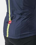 CASTELLI Kolesarski dres s kratkimi rokavi - SEZIONE - slonovina/modra/rdeča