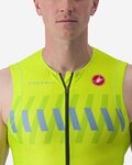 CASTELLI Kolesarski kombinezon - FREE SANREMO 2 - črna/rumena