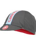CASTELLI Kolesarska kapa - RETRO 3 - siva/modra