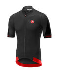 CASTELLI Kolesarski dres s kratkimi rokavi - VOLATA 2.0 - rdeča/črna