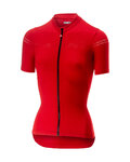 CASTELLI Kolesarski dres s kratkimi rokavi - PROMESSA 2.0 LADY - rdeča