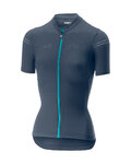 CASTELLI Kolesarski dres s kratkimi rokavi - PROMESSA 2.0 LADY - modra