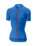 CASTELLI Kolesarski dres s kratkimi rokavi - PROMESSA 2.0 LADY - modra