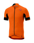 CASTELLI Kolesarski dres s kratkimi rokavi - AERO RACE 4.1 SOLID - oranžna