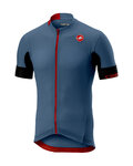 CASTELLI Kolesarski dres s kratkimi rokavi - AERO RACE 4.1 SOLID - modra