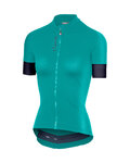 CASTELLI Kolesarski dres s kratkimi rokavi - ANIMA 2.0 LADY - modra/zelena