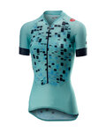 CASTELLI Kolesarski dres s kratkimi rokavi - CLIMBER'S LADY - modra