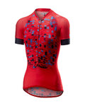 CASTELLI Kolesarski dres s kratkimi rokavi - CLIMBER'S LADY - rdeča