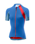 CASTELLI Kolesarski dres s kratkimi rokavi - SCHEGGIA 2.0 LADY - modra/rdeča