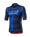 CASTELLI Kolesarski dres s kratkimi rokavi - MID WEIGHT PRO - modra