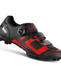 Kolesarski čevlji - CX-3-19 MTB NYLON - rdeča/črna
