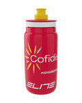 ELITE Kolesarska steklenica za vodo - FLY COFIDIS 550ml - bela/rdeča