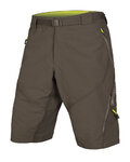 Kolesarske kratke hlače brez naramnic - HUMMVEE II  - rjava