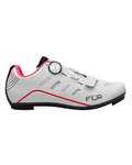 Kolesarski čevlji - F-22 - bela/rožnata