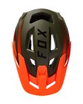 FOX Kolesarska čelada - SPEEDFRAME PRO FADE - oranžna/zelena
