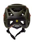 FOX Kolesarska čelada - SPEEDFRAME PRO FADE - oranžna/zelena