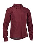 FOX Kolesarski vodo odporen dežni plašč - RANGER 2.5-LAYER - bordo