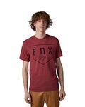 FOX Kolesarska  majica s kratkimi rokavi - SHIELD - bordo