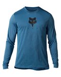 FOX Kolesarski dres z dolgimi rokavi poletni - RANGER TRU DRI - modra